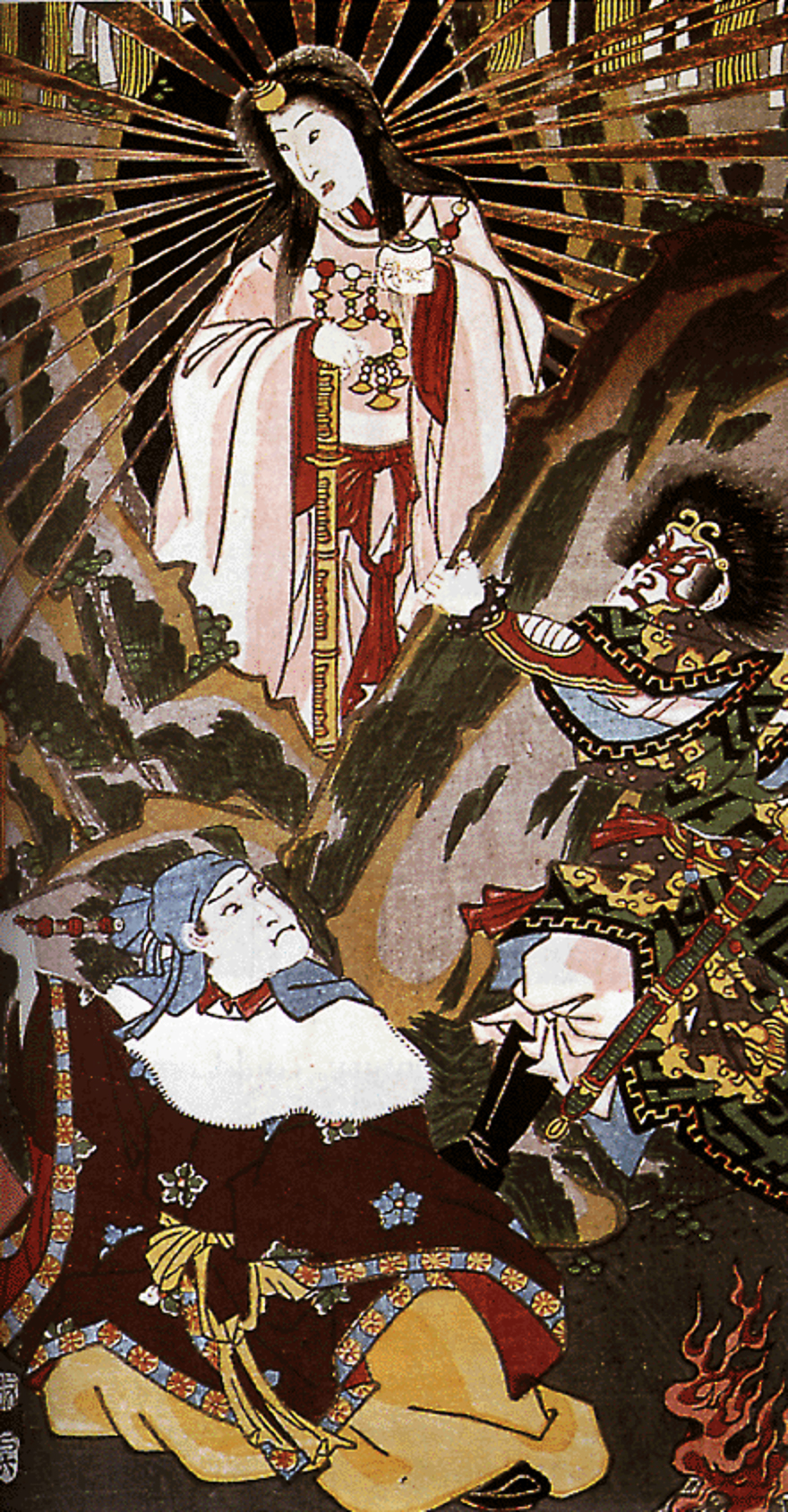 Historical depiction of Amaterasu