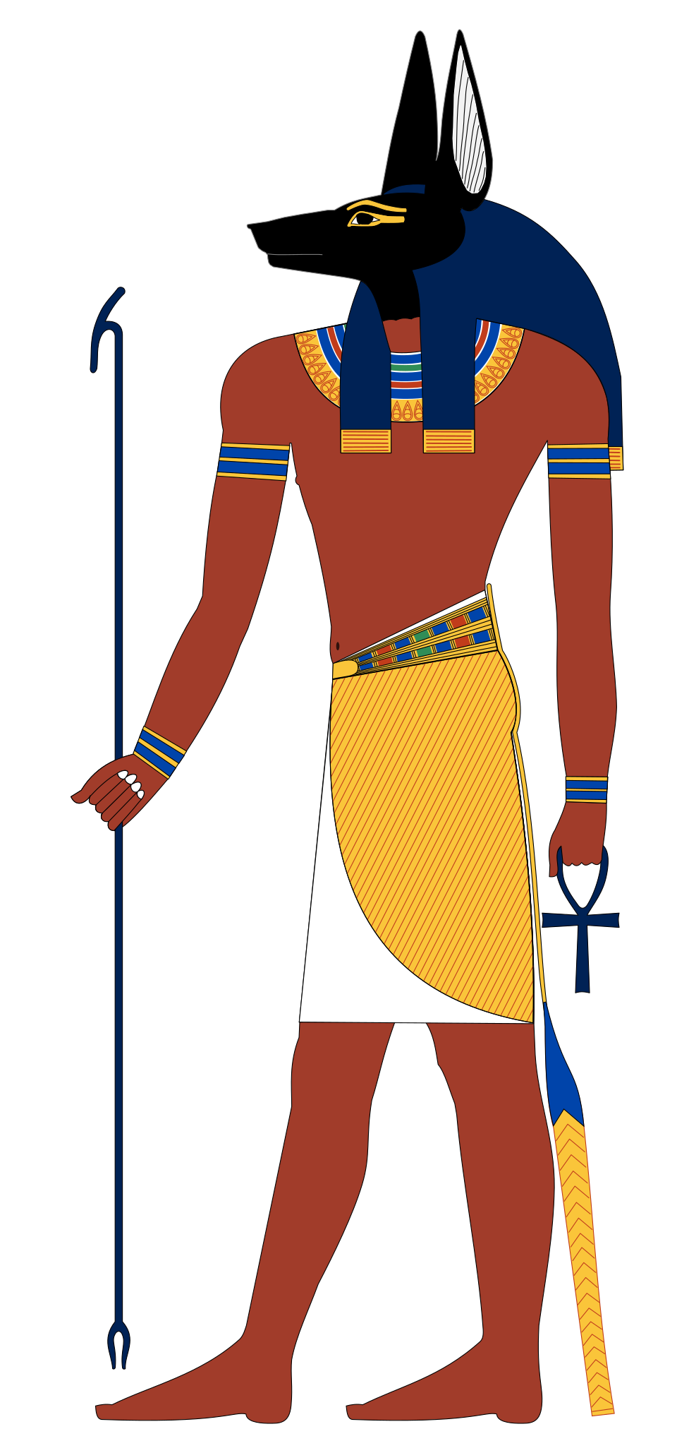 Historical depiction of Anubis