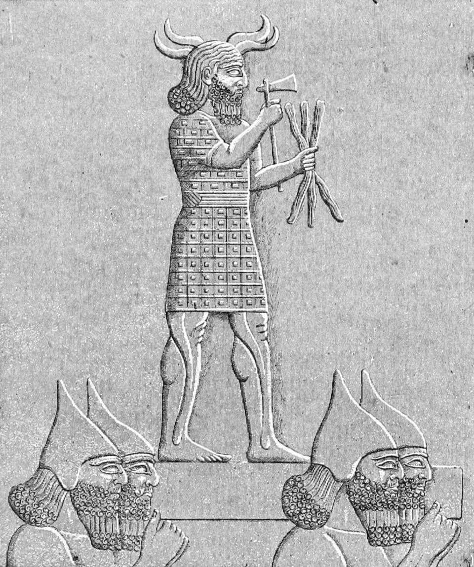 Historical depiction of Baal Hadad