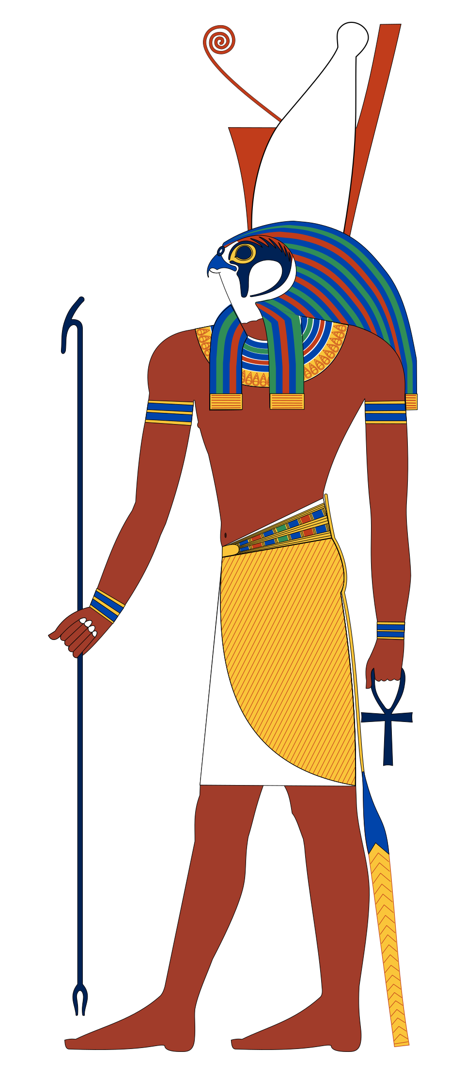 Historical depiction of Horus