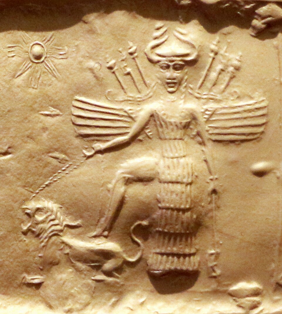 Historical depiction of Ishtar