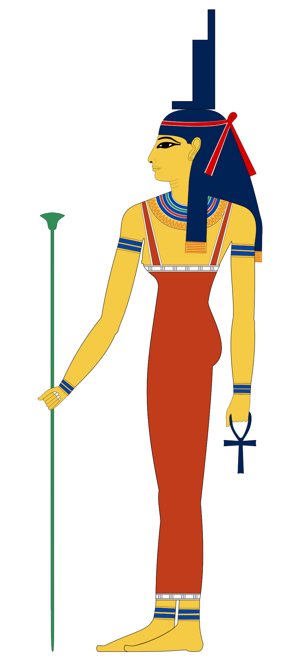 Historical depiction of Isis