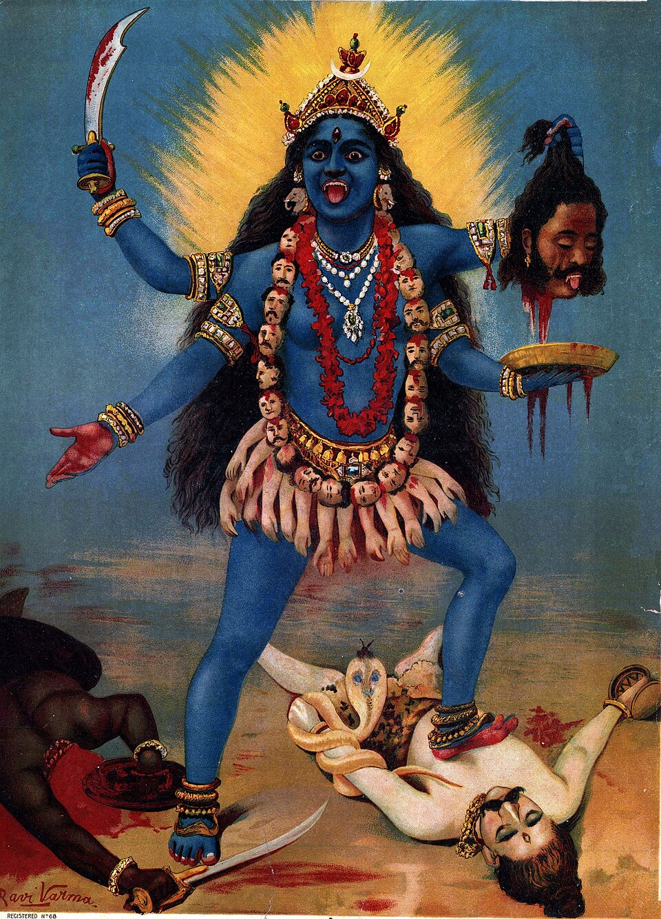 Historical depiction of Kali