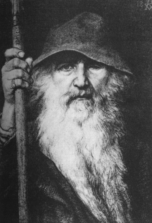 Historical depiction of Odin