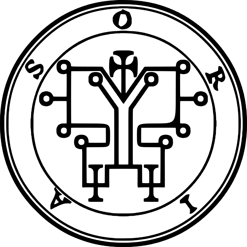 Historical depiction of Oriax, Marquis demonic