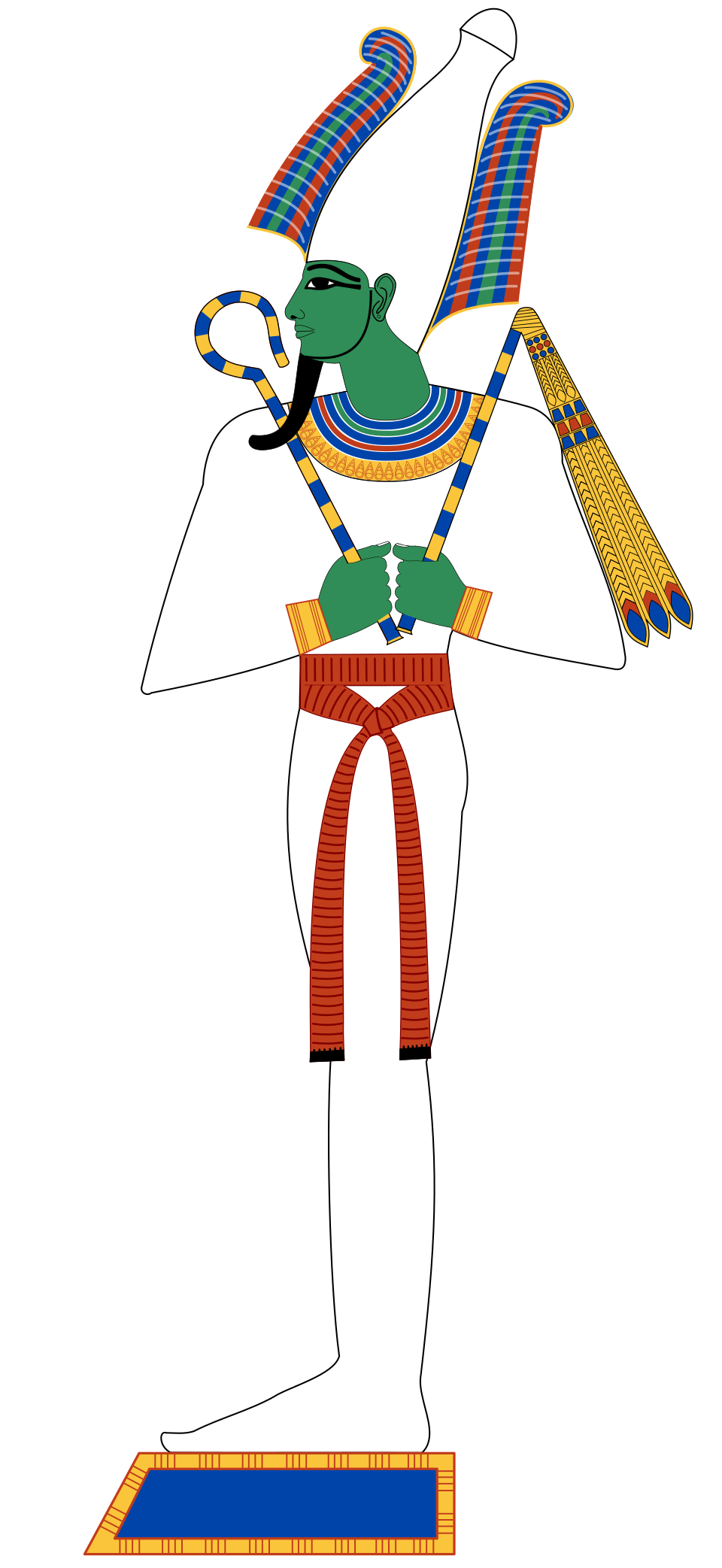 Historical depiction of Osiris