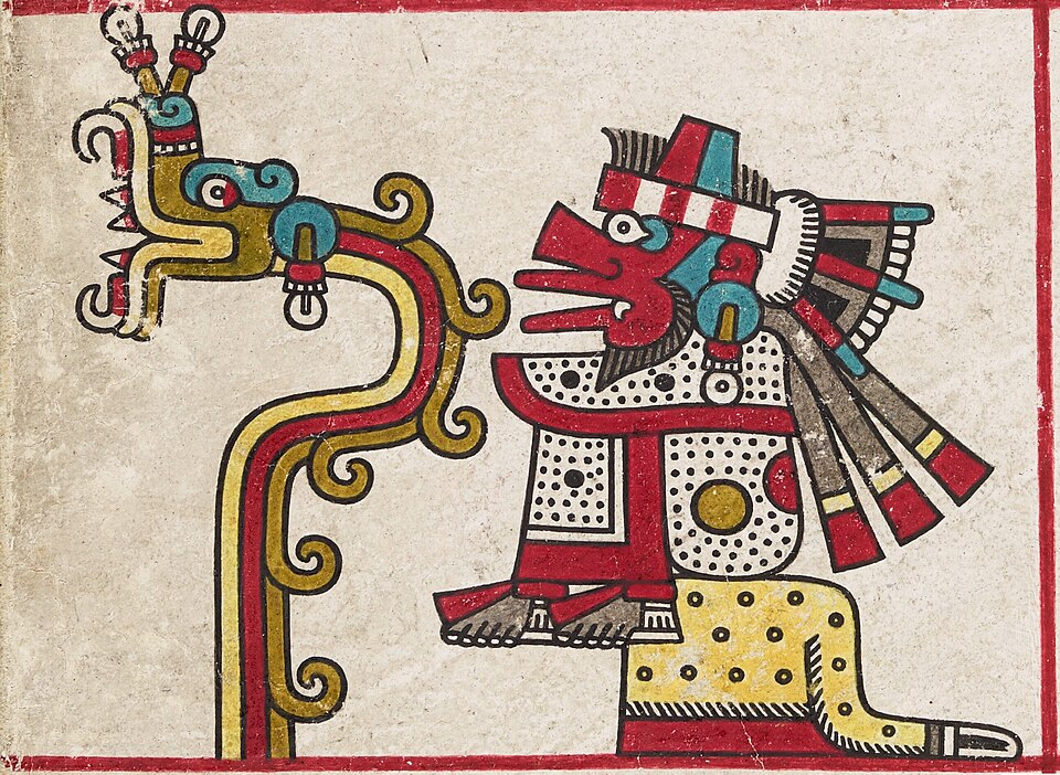Historical depiction of Quetzalcoatl