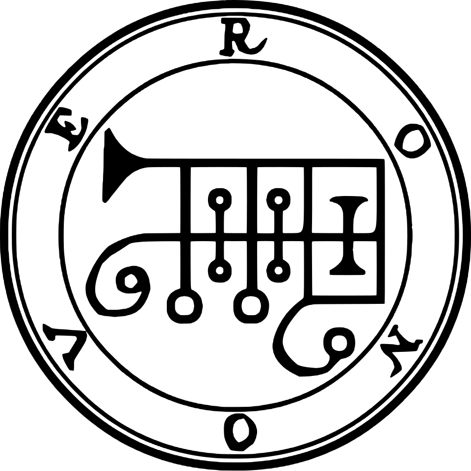 Historical depiction of Ronove, Marquis and Earl demonic