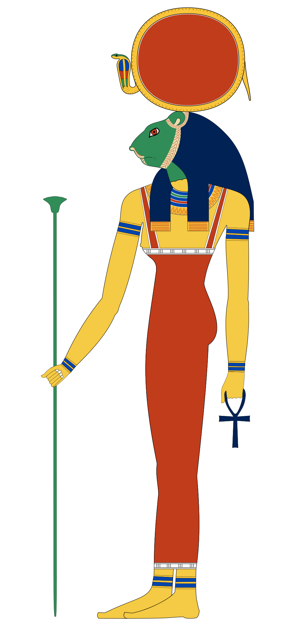 Historical depiction of Sekhmet