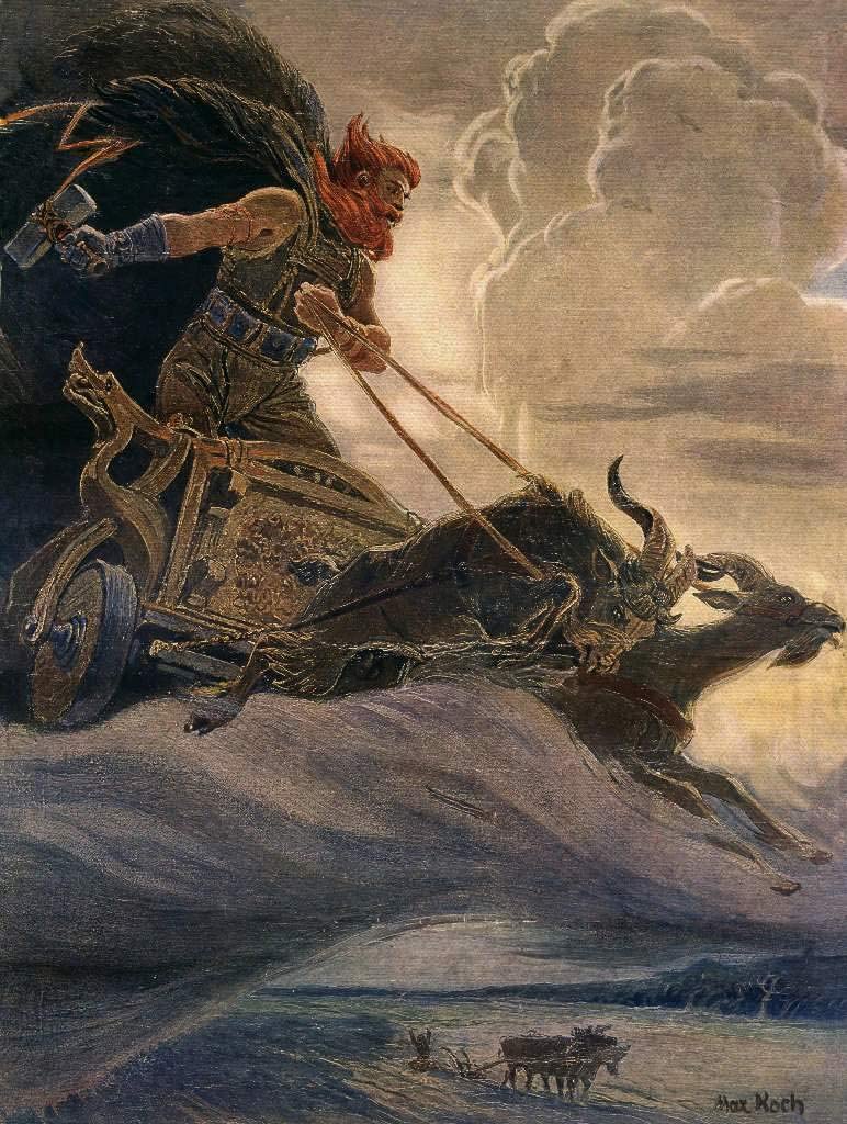 Historical depiction of Thor
